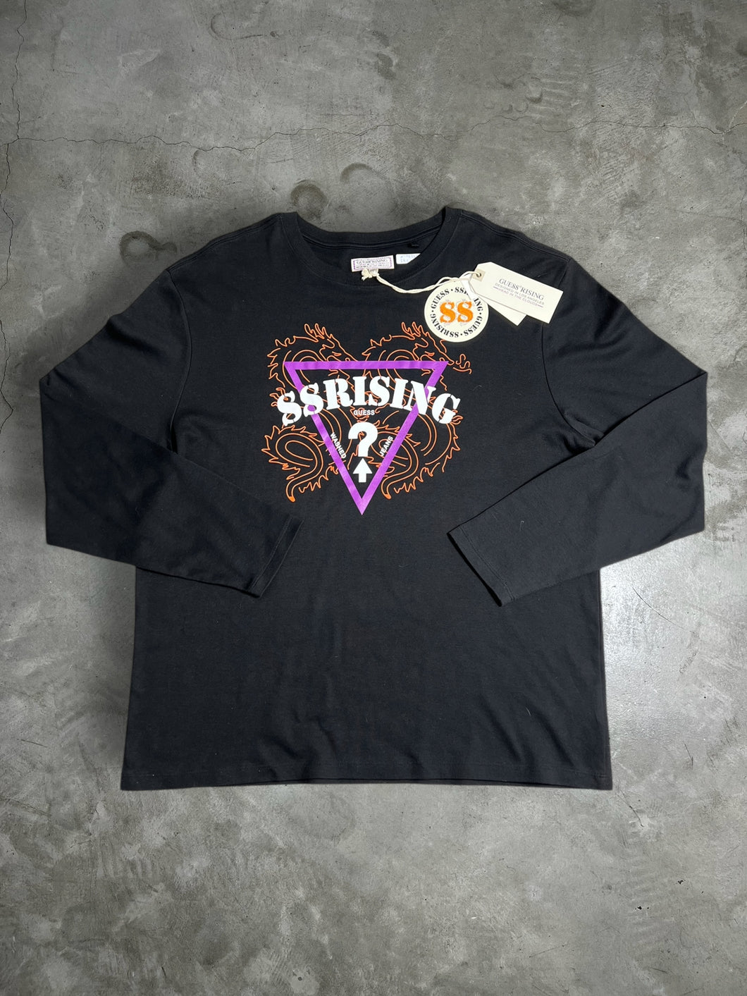 *NWT GUESS x 88RISING Graphic L/S Tee (L) GTME645