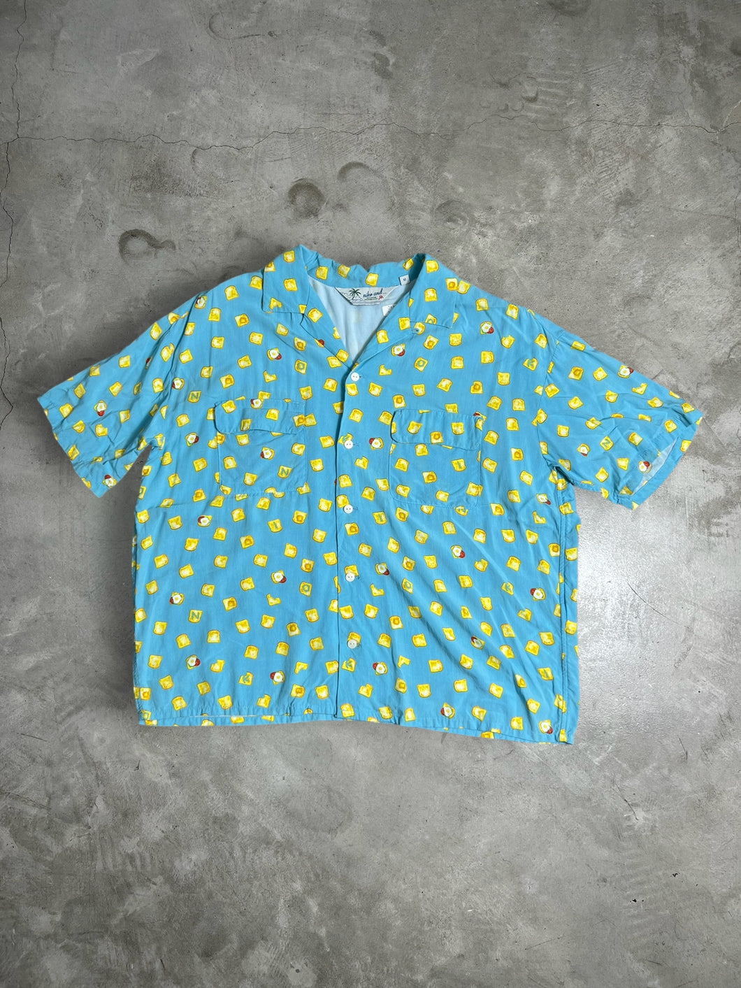 Niko and ... Bread & Toast Printed Rayon Shirt (M) JKA225