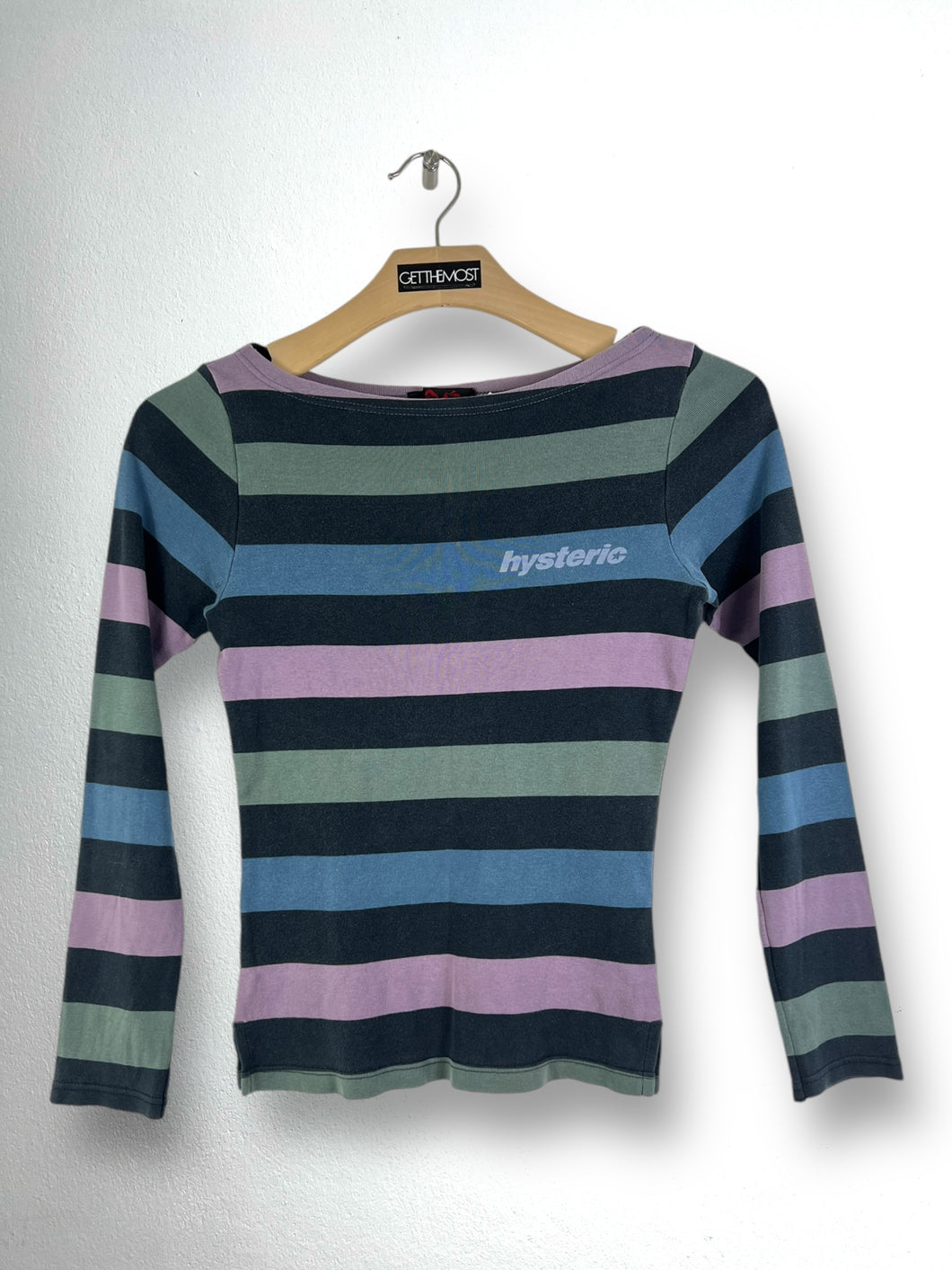 Vintage HYSTERIC GLAMOUR Striped LS Tee GTMPT794