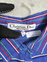 Load image into Gallery viewer, Vintage Christian Dior Sleeveless Striped Shirt (L) GTMPT592
