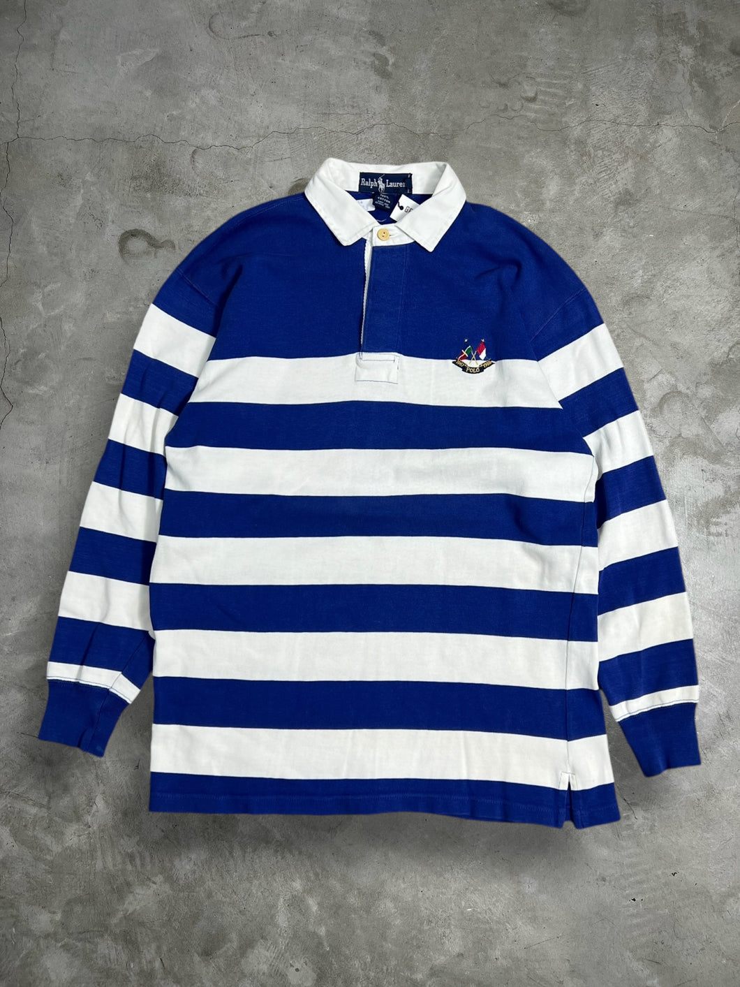 Polo Ralph Lauren 1967-1988 Striped Rugby Shirt (S) JK494