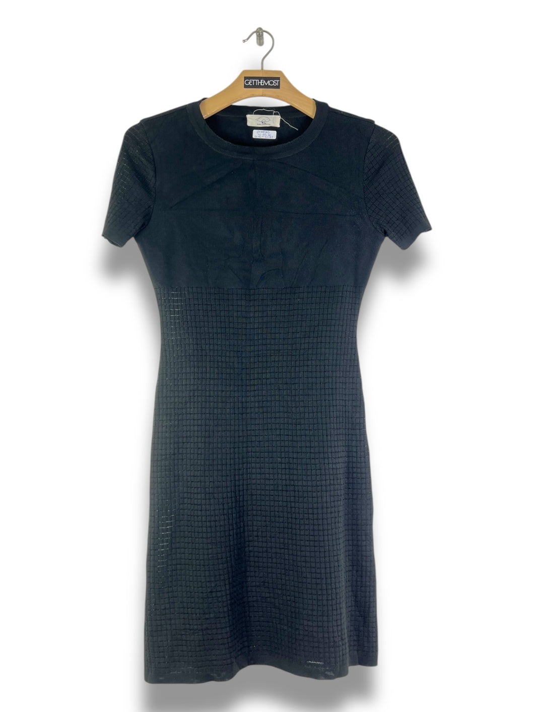 Karl Lagerfeld Black Midi Dress (38) GTMP245