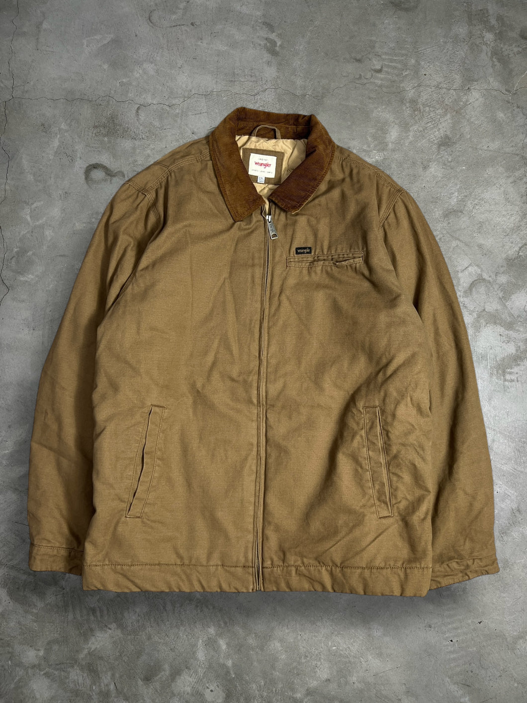 Wrangler Mini Logo Canvas Lined Work Jacket (2XL) JK541
