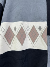 Load image into Gallery viewer, Vintage Mr. Junko Embroidery Color Block Sweatshirt (M) GTMP259
