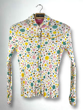 Load image into Gallery viewer, Tsumori Chisato Pearl Button Pleated Shirt (2) GTMP265
