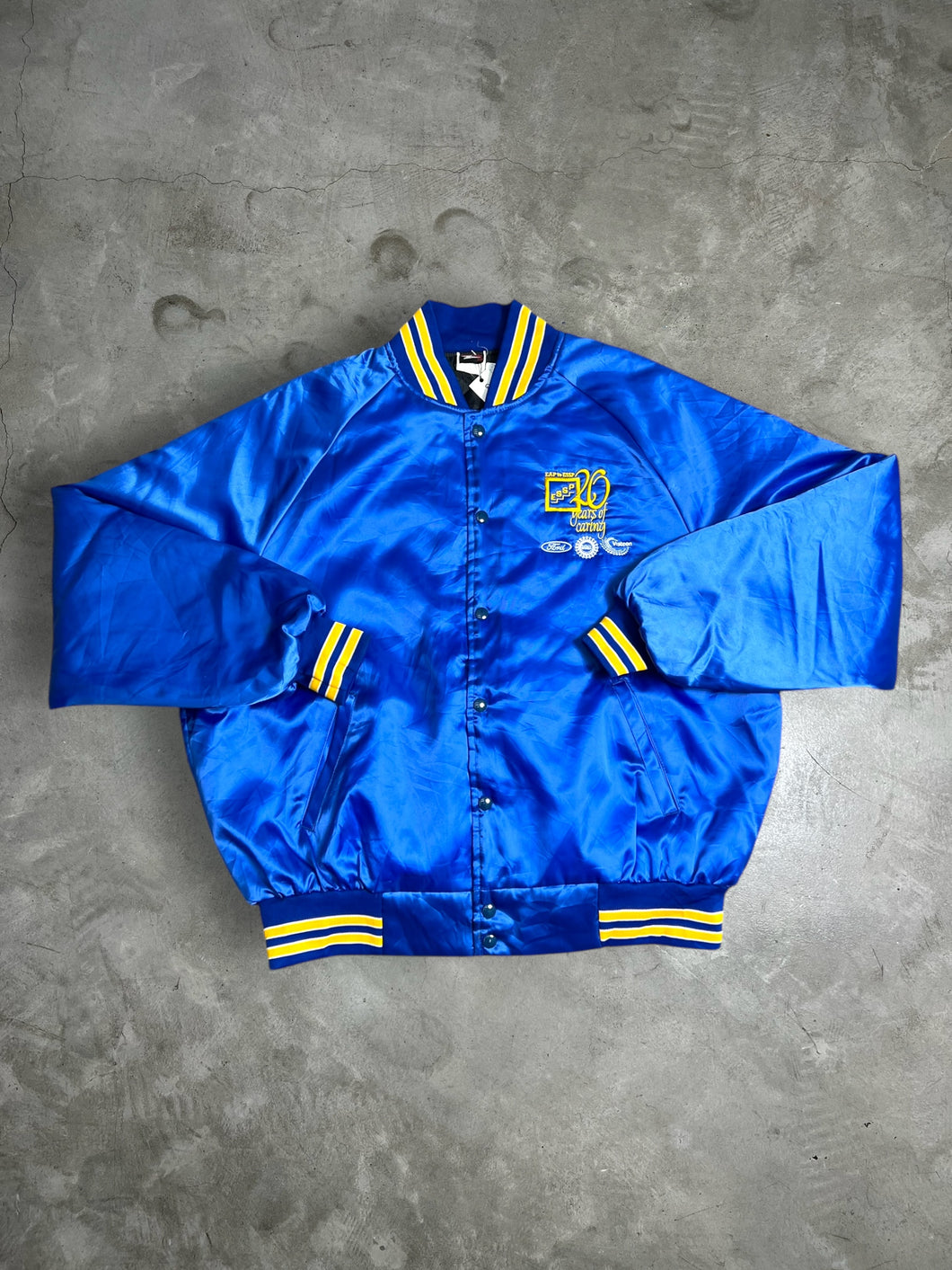 Vintage Union Line Varsity Bomber Jacket (L) JKA290