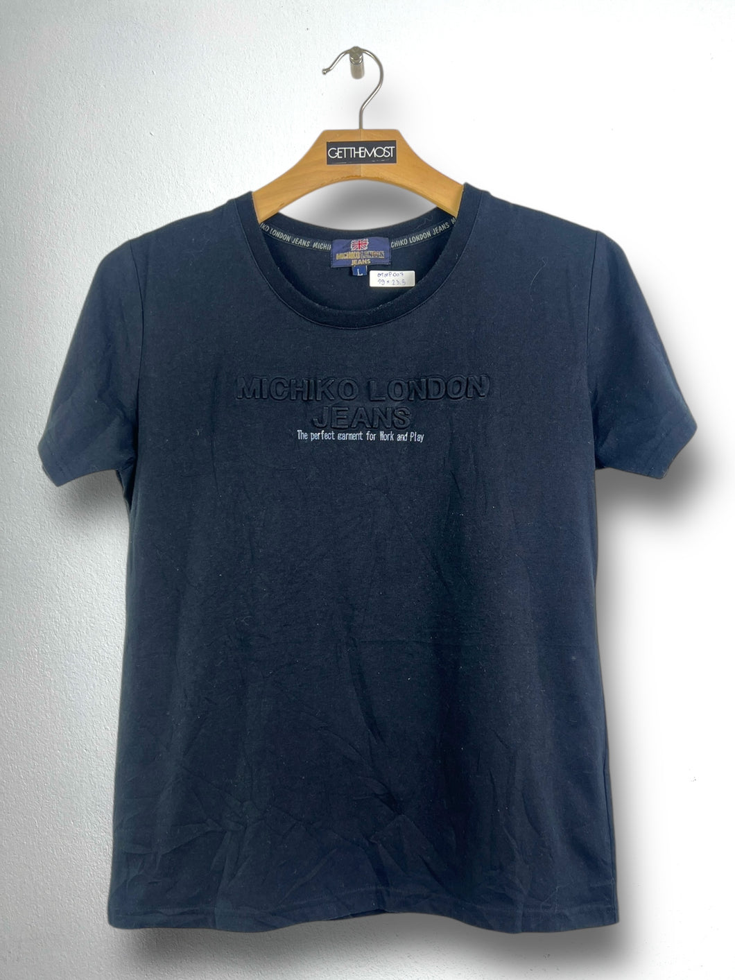 Michiko London Jeans Box Logo Tee (L) GTMP007