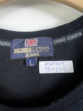 Load image into Gallery viewer, Michiko London Jeans Box Logo Tee (L) GTMP007
