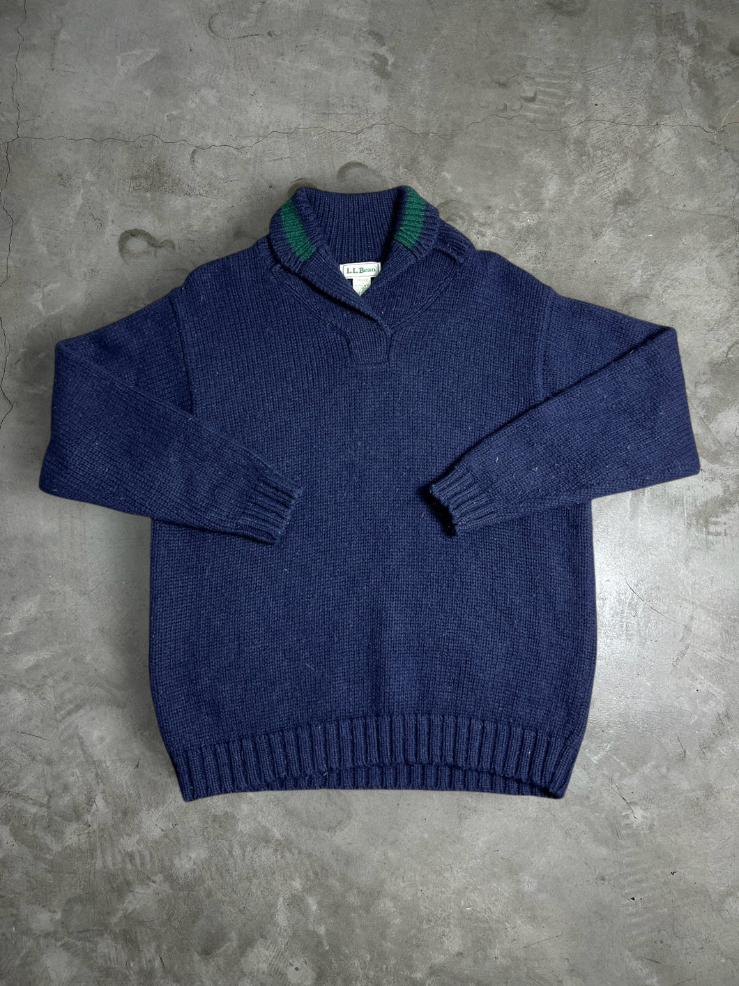 Vintage L.L.Bean Women's Shawl Collar Knit Sweater (L) JKA281