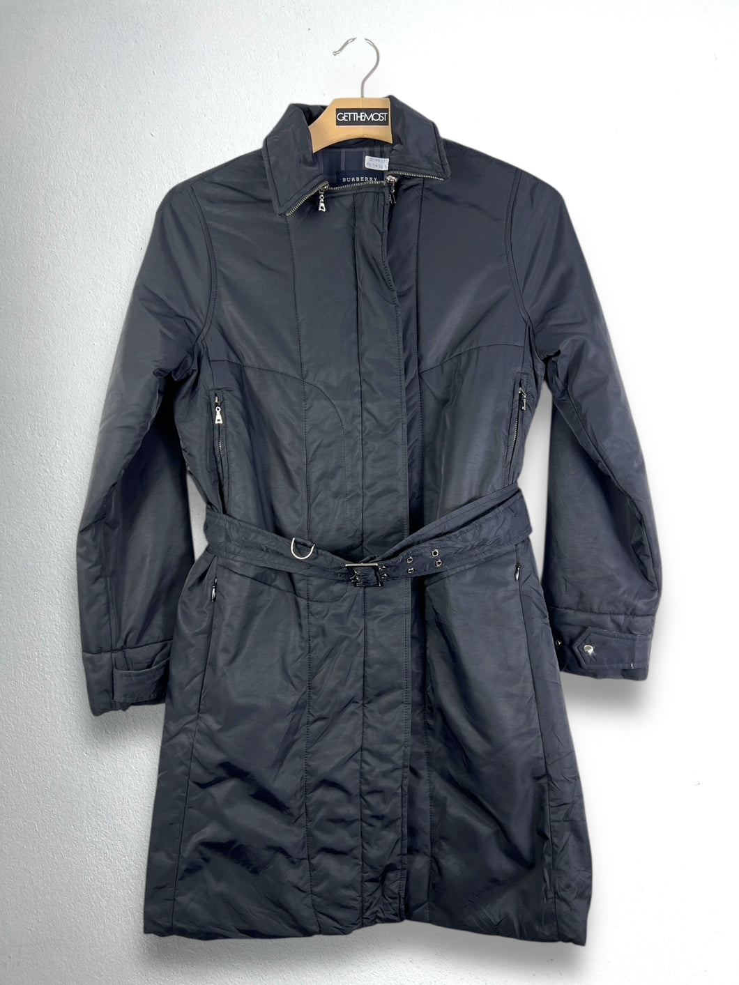 BURBERRY London Trench Polyester Coat (M) GTMP282