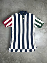 Load image into Gallery viewer, Vintage Tommy Hilfiger Mini Logo Striped Polo Shirt (M) JK902
