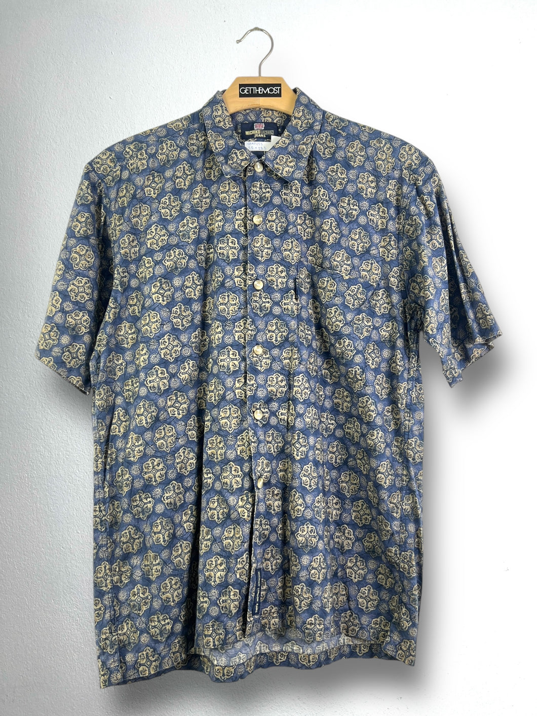Michiko London Jeans Printed Shirt (M) GTMP025