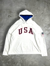 Load image into Gallery viewer, Vintage Polo Sport USA Flag Hoodie (L) JK925

