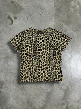 Load image into Gallery viewer, Vintage 90s FENDI Jeans Leopard Polyester Tee (M) GTMPT316
