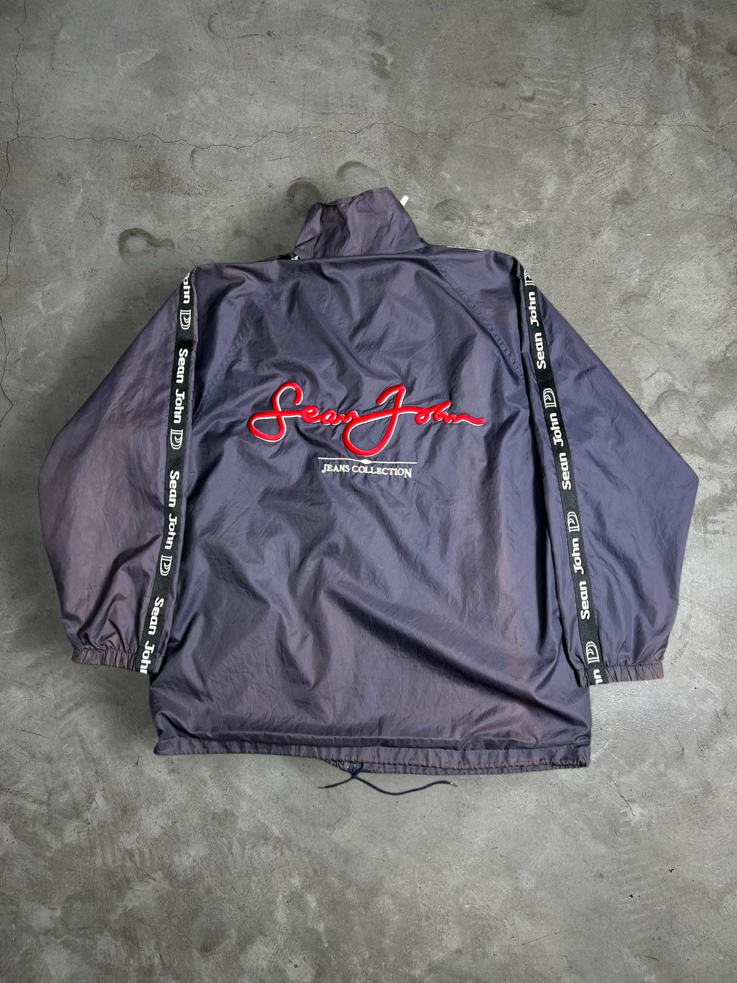 Vintage Sean John Y2K Embroidery Logo Nylon Jacket (M) JKA010