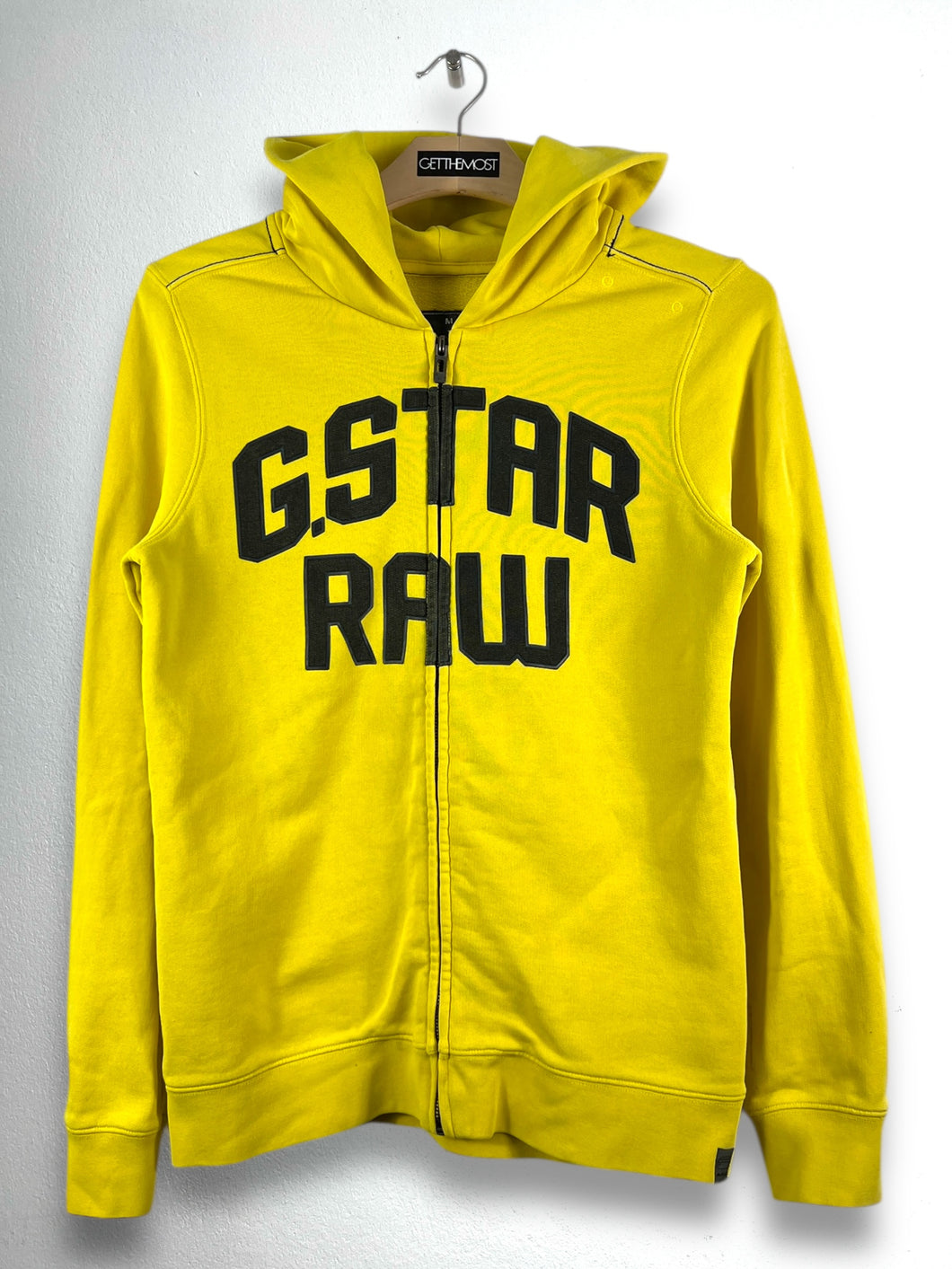 G-Star Raw Spell Out Logo Full Zip Hoodie (M) GTMP136