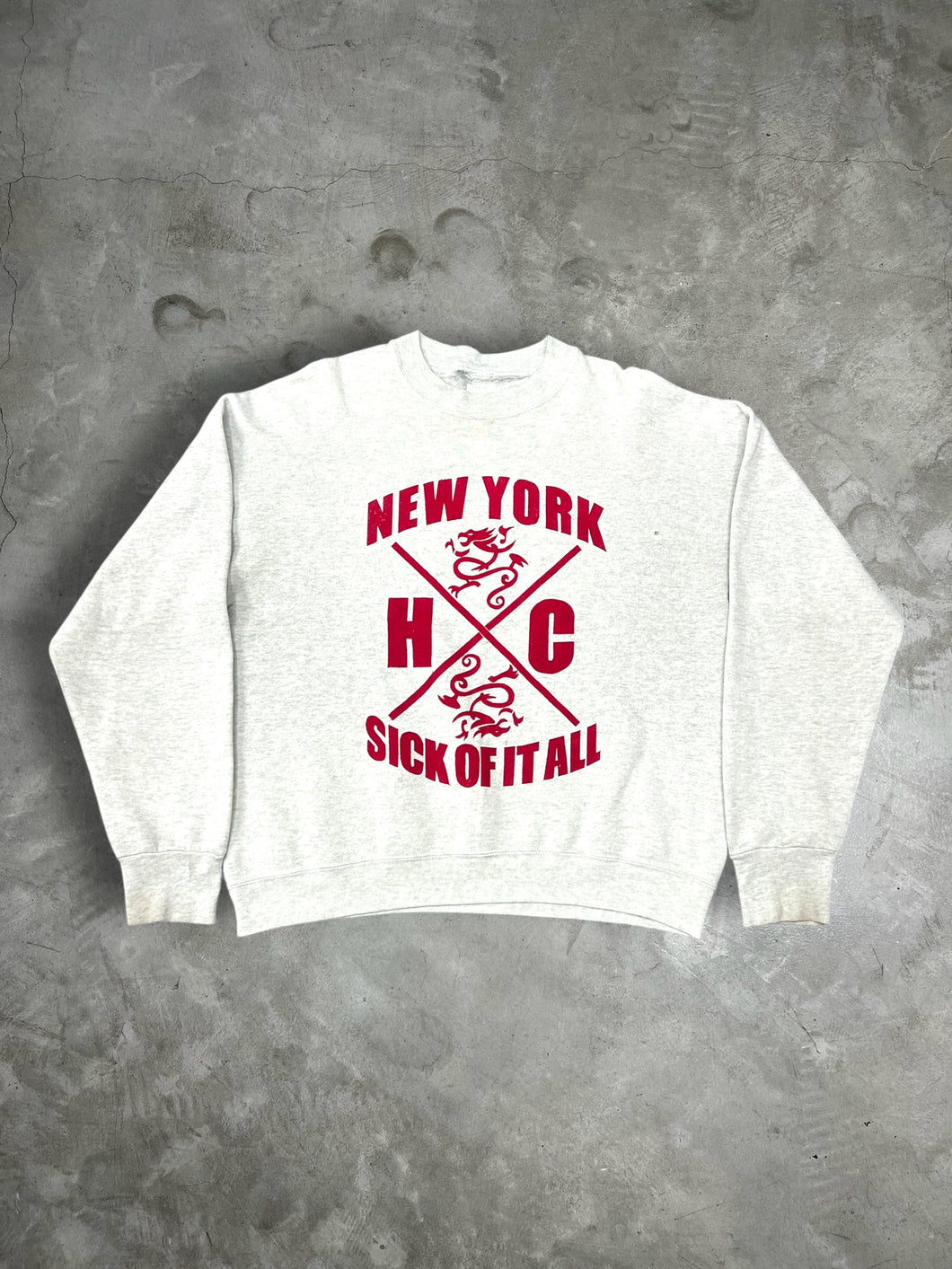 Vintage Sick Of It All NYHC Band Sweatshirt JK927