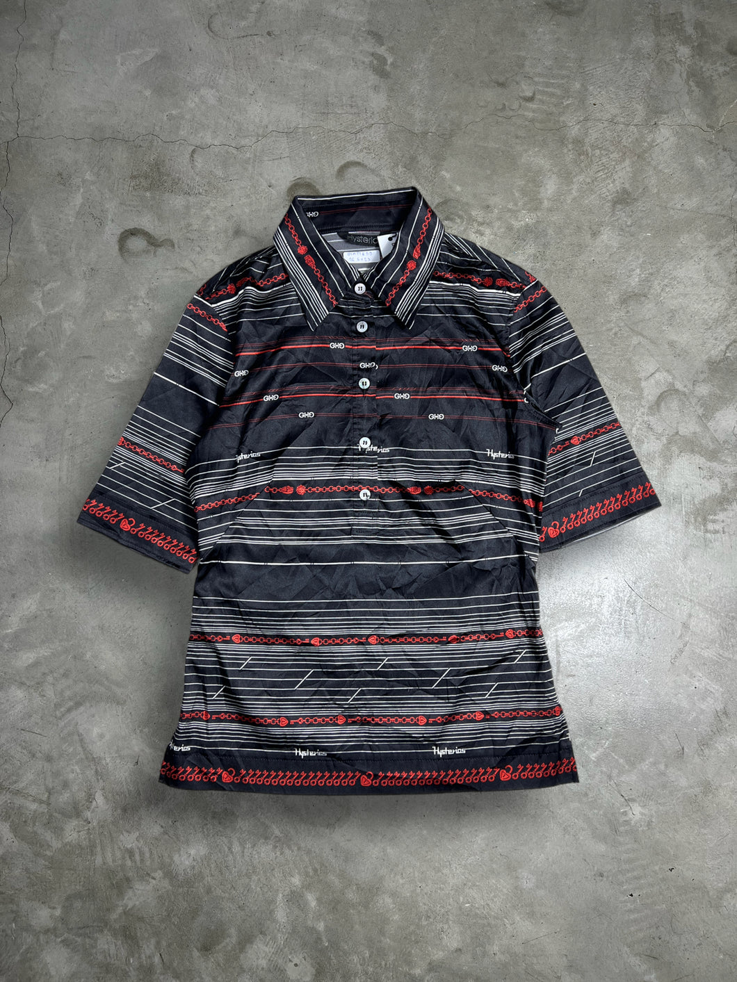 HYSTERIC GLAMOUR Printed Polyester Polo Shirt (Free) GTMPT659