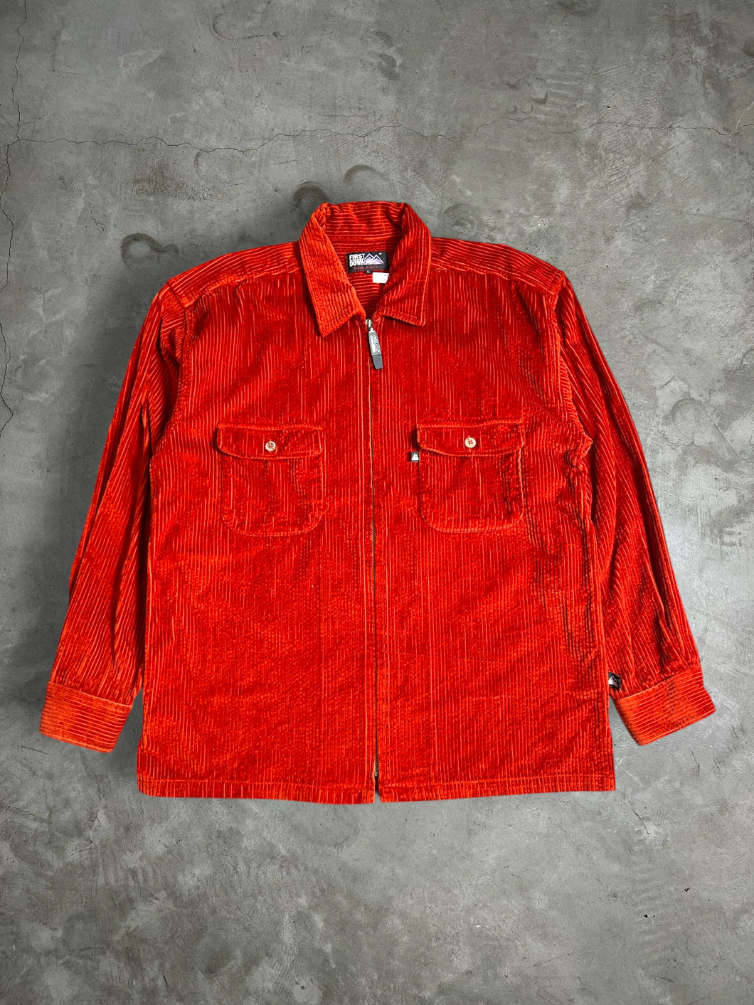 First Down Corduroy Zip-Up Jacket (L) JKA023