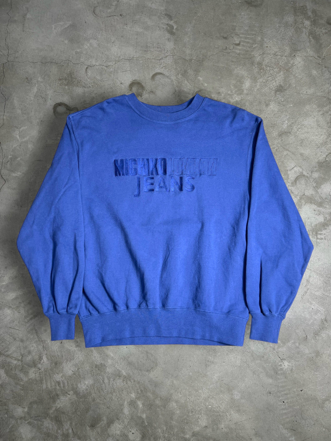 Vintage Michiko London Jeans Embroidery Sweatshirt (L) JKA020