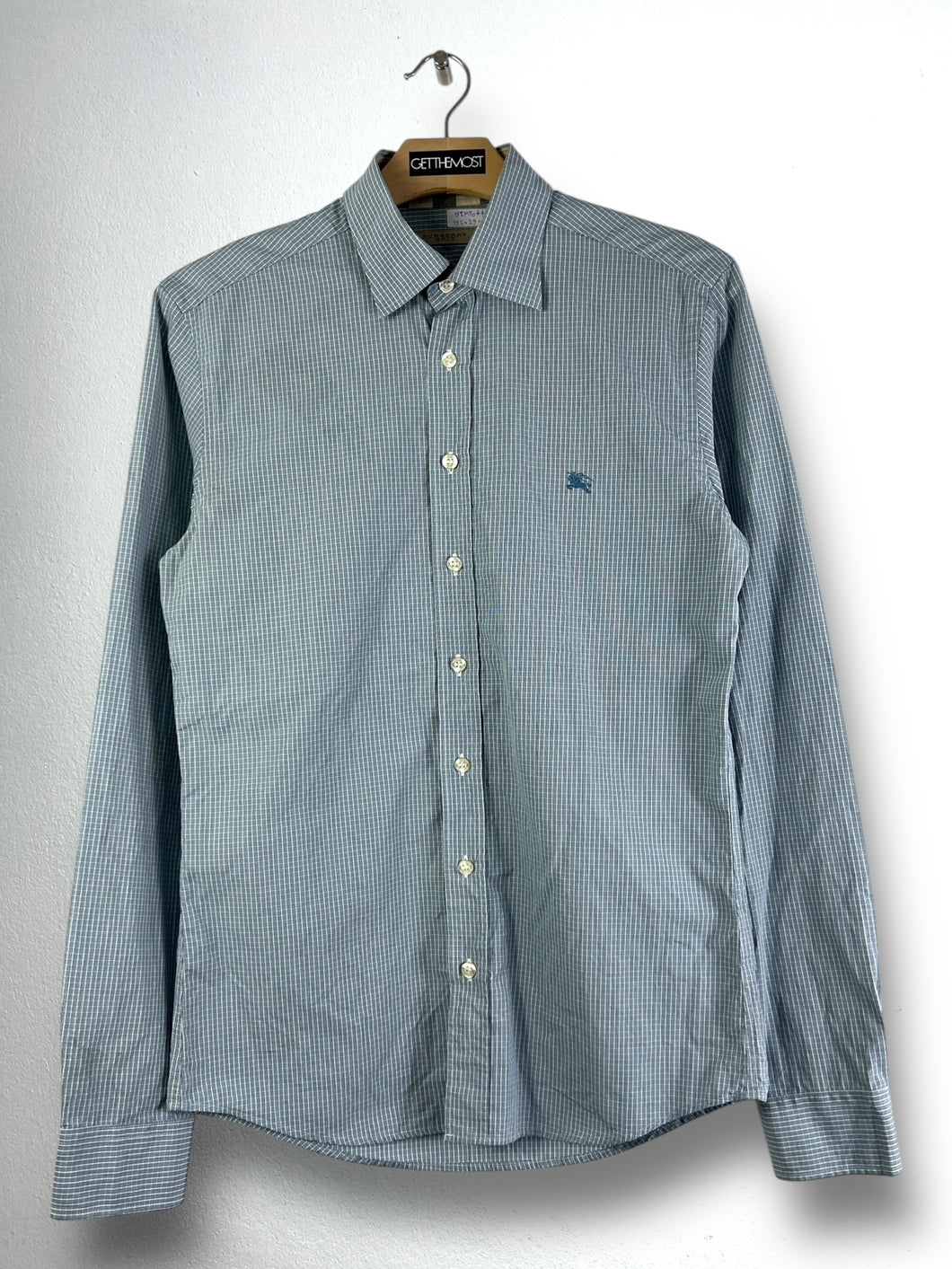 Burberry Brit Mini Logo Embroidery Plaid Shirt (S) GTMP044