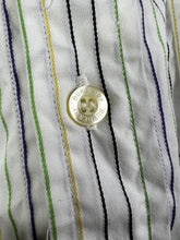 Load image into Gallery viewer, Burberry London Mini Logo Embroidery Striped Shirt (M) GTMP043
