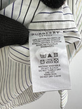 Load image into Gallery viewer, Burberry London Mini Logo Embroidery Striped Shirt (M) GTMP043
