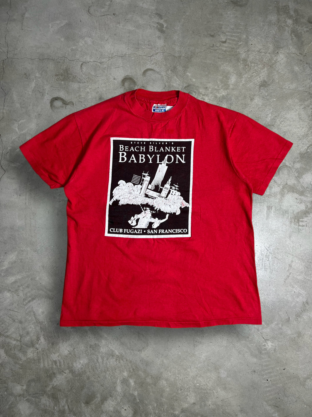 Vintage 90s Beach Blanket Babylon Venue Promo Tee (M) GTME236