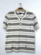 Load image into Gallery viewer, BURBERRY London Striped Henley Tee (5) GTMP142
