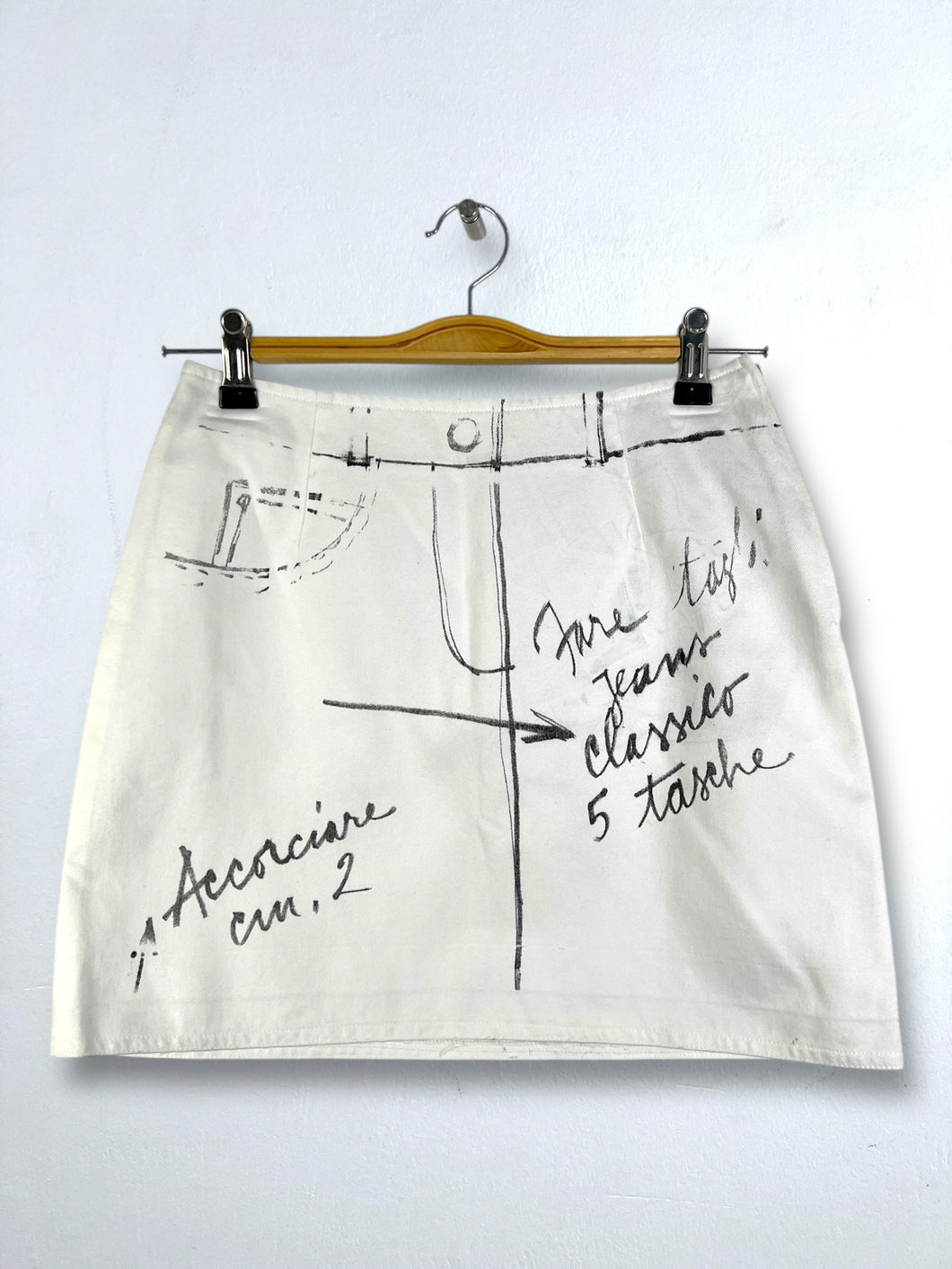 MOSCHINO Jeans Handwritten Mini Skirt GTMP138