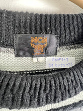 Load image into Gallery viewer, Vintage MCM Mini Logo Embroidery Knit Sweater (L) GTMP151
