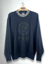 Load image into Gallery viewer, Vintage VERSACE Box Logo Embroidery Knit Sweater GTMP150
