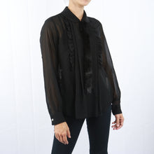 Load image into Gallery viewer, COMME DES GARÇONS Faux Fur Trim Sheer Shirt
